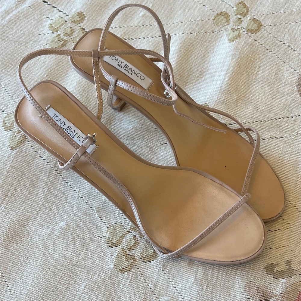 Tony Bianco Nude Strappy Sandals